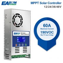 EASUN POWER 60A MPPT Solarlader- und Entladeregler 12V 24V 36V 48VAuto für Max PV 190VDC Blei-Säure-Lithiumbatterie