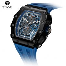 TSAR BOMBA Orologio da uomo di lusso Orologio da polso con movimento al quarzo giapponese 50M Orologio con data impermeabile Moda Sport Regalo maschile Relogio Masculino