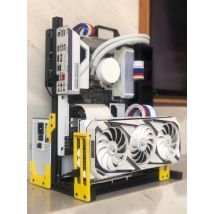 ATX EATX PC Prüfstand Griff Trage Computer Wasser Kühlung Open Frame Übertakten Air Fall HTPC Unterstützung Grafikkarte