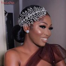 YoulaPan HP311 Hochzeit Haar Kamm für Braut Frau Headwear Strass Braut Haarschmuck Hochzeit Kopfschmuck Haar Zubehör