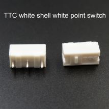 TTC Mouse Micro Switch white shell white dot Button suitable for 10M 20M 50M Steelseries Kinzu Kana Sensei Ten Mouse Wheel key