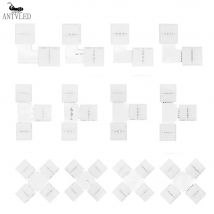 LED-Streifen-Anschluss, frei löten, 2, 3,4,5 PIN, L/T/X-Form, Eckverbinder für WS2812B, WS2811, 10 mm RGB-LED-Streifen