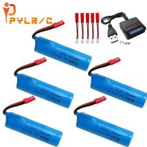3,7 V 1500mAh 18650 Batterie Für Rc Hubschrauber Flugzeuge Auto Boot Pistole Tank Spielzeug Batterie Mit ladegerät 3,7 v li-ion batterie JST