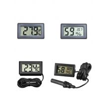 Mini LCD Digital Thermometer Hygrometer Temperature Indoor Convenient Temperature Sensor Humidity Meter Gauge Instruments Cable