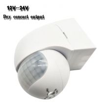 Neues Modell Outdoor-Elektrogerät DC 12V-24V 180-Grad-Bewegungssensor-Detektorschalter mit Trockenkontaktausgang