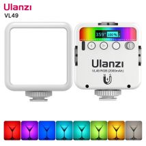 Ulanzi VL49 RGB Camera Light LED Video 2500K-9000K 800LUX Magnetic Mini Fill Light 3 Cold Shoe 2000mAh Type-C per Youtube