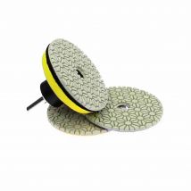 Bohrer 3-Schritt Polieren Pad 6mm welle Halter Düse für Stein Marmor Granit Ceramic Finish