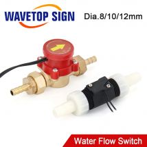 WaveTopSign Wasserdurchflussschaltersensor 8/10 mm Schutz für CO2-Lasergravur-Schneidemaschine