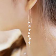 REETI 925 Sterling Silber Lange zirkon Stud Ohrringe Für Frauen 2018 Neue Trend Persönlichkeit Dame Mode Schmuck