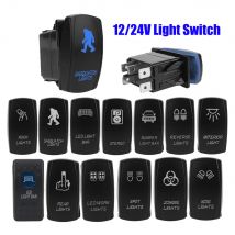 12V 24V blau LED Auto Lichtsc halter Lampe Kipp knöpfe Autozubehör für Boot LKW Anhänger RV Caravan Marine Universal