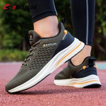 Baasploa-zapatos informales de punto para caminar para hombre, zapatillas transpirables de moda, Tenis ligeros con absorción de impacto, originales, 2021