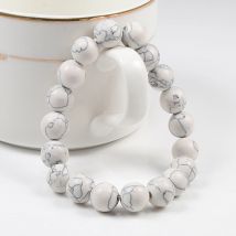6mm 8mm 10mm Perlen Armband Naturstein Paar Charm Strang Armband Meditation Armreifen Für Frauen Männer beste Freundin Schmuck