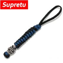 Neue Retro Ritter Schlüssel Kette Männer Frauen Navy Stil Nordic Viking Weben Lanyard Überleben Seil Auto Schlüsselring Messer Anhänger Dropshipping