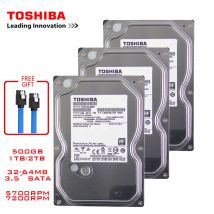 Toshiba 500 GB computer desktop hdd 3,5 "disco rigido meccanico interno SATA3 6 Gb/s disco rigido 1 TB 2 TB 5700-7200 RPM buffer