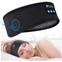 Bluetooth Sleeping Headphones Sports Headband Thin Soft Elastic Comfortable Wireless Music Earphones Eye Mask for Side Sleeper