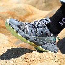 HUMTTO Marke Sommer Wandern Schuhe Mann Atmungsaktive Wasser Turnschuhe für Männer Trekking Sandalen