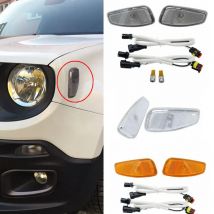 2x Per Jeep Renegade BU 2014 2015 2016 2017 Ripetitore Riflessione Avvertimento Anteriore LED Indicatore Laterale parafango Luci Indicatori di direzione Lampada A LED