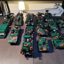 Military Series T92 Tank Leopard-2A6 Challenger 2 Type99 Main Battle Tank Building Blocks Set Military Truck Bricks Toys Gift