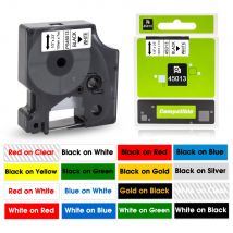 45013 Label Band Schwarz auf Weiß Für Dymo D1 45013 45018 12mm Label Patrone Für Dymo LabelManager 160 280 COLORPOP Label Maker