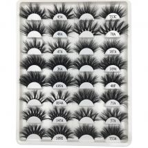 RED SIREN 1 Pair Lashes Wholesale 100% Mink Hair False Eyelashes Handmade 25mm Lashes Dramatic Thick Long 3d Mink Lashes Makeup