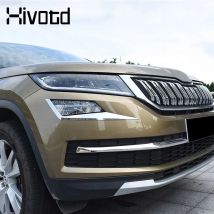 For Skoda Kodiaq 2019 Car-styling Front Rear Fog Light Cover Lights Trim Eyebrow Exterior Accessories Decoration Parts Stylings