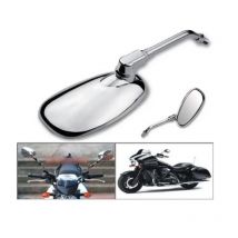 2PCS 10mm Clockwise Chrome Rear View Mirror For SUZUKI VL1500 1800 VS1400 M109R VZ800