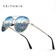 VEITHDIA Männer Sonnenbrille Vintage Polarisierte UV400 Klassische Mode Unisex Sonnenbrille Beschichtung Objektiv Fahren Brillen Für Frauen VT8259