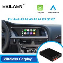 Carplay inalámbrico Android Auto para A4 A4L A5 S5 A6 A7 Q2 Q3 Q5 Q7 A1 A3 MMI System Mirror Link USB Siri Voice Command Module Box