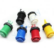 American Style Push Button with Micro Switch, Arcade Game Machine, Long, 6 Color Available, 28mm, 10Pcs