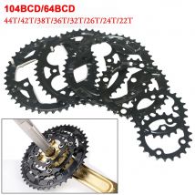 22T/24T/26T/28T/32T/34T/36T/38T/42T/44T 64BCD 104BCD Fahrrad Doppel Kettenblatt MTB Fahrrad Kurbelgarnitur Kettenblatt Für shimano SLX XT