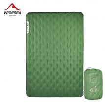 Widesea Camping Double Inflatable Mattress Outdoor Sleeping Pad Bed Ultralight Folding Tent Travel Cushion Beach Air Mat