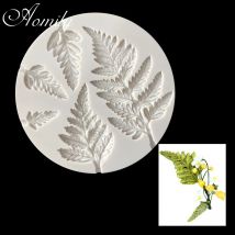 Aomily Mimosa Flower Leaf torta fondente Silicone Beautiful Flower Wedding Baking Mold Mousse Sugar