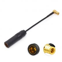 Eightwood Conversion DAB+ Digital Radio Aerial Antenna DIN Female to SMB Male Adapter Coaxial Cable RG174 for Alpine Car Stereo