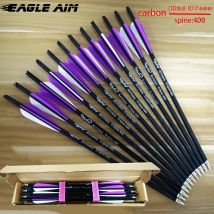 6/12 PCS OD8.8 Archery Arrows 13 16 17 18 20 22 Inches Carbon Arrows Crossbows Bolts Archery Hunting