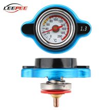 0,9/1,1/1,3 Bar Auto Wasser Tank Abdeckungen Mit Temperatur Gauge Thermometer Kühler Kappe Druck Temp Sensor Automotive zubehör