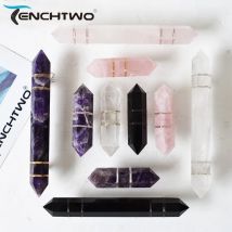 TENCHTWO Luxury Natural Reiki Crystal Handle Brass Drawer Door Knobs Furniture Kitchen Sideboard Wardrobe Wine Cabinet Pulls