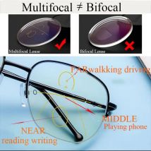 Ultraleichte, intelligente Zoom-Großformat-Progressive-Lesebrille für Damen und Herren, multifokale Anti-Blue-Ray-Lesebrille, 1,0 bis 4