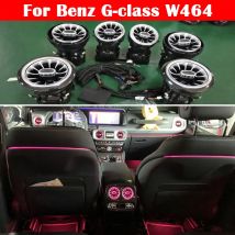 8/64 Farben für Mercedes-Benz G63 G500 G550 G-Klasse W464 LED Auto Klimaanlage Lüftungsdüsen Armaturenbrett Auslass Turbo Zierleiste Ambientebeleuchtung
