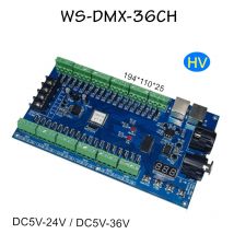 36CH DMX512 Dimmer 36 Kanal DMX Decoder 13 Gruppe RGB Ausgang, LED DMX512 Treiber XRL 3pin