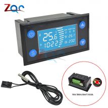 W1213 AC 110 -220V Smart Temperatur Controller LCD Digital Thermostat Timer Sensor Sonde Kühlen Wärme Modus für Inkubator aquarium