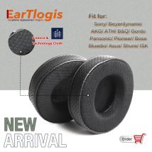 Eart logis technologie-tuch kissen bezug 90mm 105mm 110mm mm 70mm leder ohr polster für bluedio isk beyer dynamic akg ath jbl