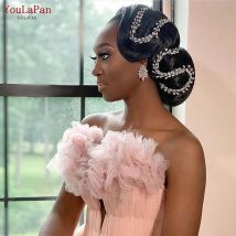 YouLaPan Bohemian Braut Haarschmuck Kristall Strass Kopfschmuck Braut Stirnband Hochzeit Tiara Haarschmuck Kopfbedeckung HP394