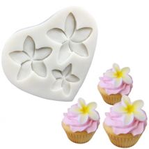 Plumeria Blume Silikon Sugar Mold Schokolade Cupcake Backen Fondant Kuchen Dekorieren Werkzeuge