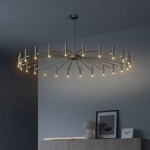 Modern Living Room Led Ceiling Chandelier Metal Black Gold G9 for Bedroom Home Decor Pendant Lamps Lighting Lusters Luminaires