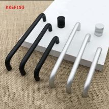 KK&FING U-Typ Aluminiumlegierung Küchenschrank Türgriffe Schubladenknöpfe Heimwerker Möbelgriff Hardware Durchmesser 10 mm