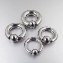 1 Stück SaYao Big Ball Edelstahl Captive Hoop Ringe BCR Tragus Ohrpiercing Nasenverschluss PA Ring Nippel Körperschmuck