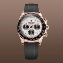 PAGANI DESIGN 2025 nuevo 1664 relojes con esfera de meteorito para Hombre, Reloj de cuarzo de zafiro de lujo para Hombre, cronógrafo deportivo, Reloj para Hombre