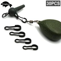 30Pcs Karpfen Angeln Zubehör Schnell Ändern Clip Angelschnur Swivel Anschlüsse Clip Karpfen Rigs Haken Link Swivel Karpfen Ende angelgerät