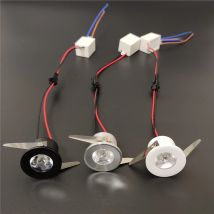 1w mini faretto AC 110v 220v dimmerabile per soffitto 3W lampada da incasso casa sotto le luci dell'armadio led faretto bianco