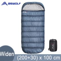 BISINNA Großer Camping-Schlafsack, leicht, 3-Jahreszeiten-Schlafsack, lange Größe, für Erwachsene, Ruhe, Wandern, Angeln